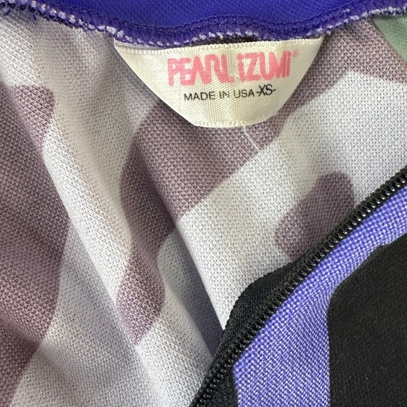 Pearl‎ Izumi Cycling Jersey Shirt XS Purple Teal Black Tribal Native Made in USA - Picture 3 of 7